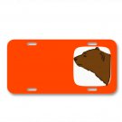 Bear Head Heraldic Animal Brown On License Plate Car Front Add Names