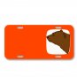 Bear Head Heraldic Animal Brown On License Plate Car Front Add Names