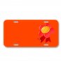 Medal Winner Golden Ribbon Reward On License Plate Car Front Add Names