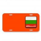 Bulgaria Flag Country Nationality On License Plate Car Front Add Names