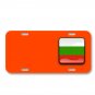 Bulgaria Flag Country Nationality On License Plate Car Front Add Names