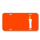 Candle Light Fire Flame Romantic On License Plate Car Front Add Names