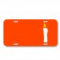 Candle Light Fire Flame Romantic On License Plate Car Front Add Names