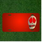 Custom Personalized License Plate With Add Names To Dead Evil Red Sad Skull