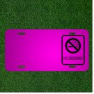 Custom Personalized Car License Plate With Add Names To No Smoking Forbidden