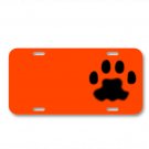 Paw Pet Animal Cat Bear Silhouette On License Plate Car Front Add Names