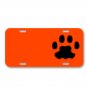 Paw Pet Animal Cat Bear Silhouette On License Plate Car Front Add Names