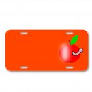 Wormhole Apple Worm Hole Worm-Eaten On License Plate Car Front Add Names