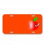 Wormhole Apple Worm Hole Worm-Eaten On License Plate Car Front Add Names