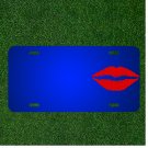 Custom Personalized License Plate With Add Names To Lips Kiss Mouth Red Sexy