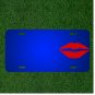 Custom Personalized License Plate With Add Names To Lips Kiss Mouth Red Sexy