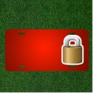 Custom Personalized License Plate With Add Names To Lock Padlock Secure