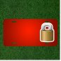 Custom Personalized License Plate With Add Names To Lock Padlock Secure