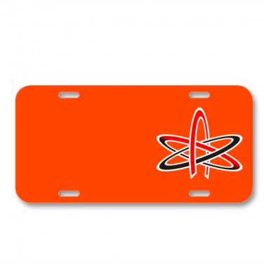 Atom Science Nuclear Nucleus Atom On License Plate Car Front Add Names