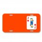 Cards Knave Playing Card Diamond Red On License Plate Car Front Add Names