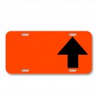 Arrow Up Upload Black Arrow Upload On License Plate Car Front Add Names