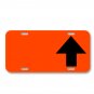 Arrow Up Upload Black Arrow Upload On License Plate Car Front Add Names