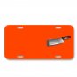 Cleaver Cut Kitchen Cooking Knife On License Plate Car Front Add Names