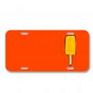 Cream Dessert Food Ice Lollipop On License Plate Car Front Add Names