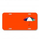 Umbrella Parasol Cover Rain Sunshade On License Plate Car Front Add Names