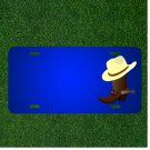 Custom Personalized License Plate With Add Names To Boots Cowboy Leather