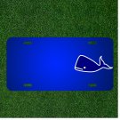 Custom Personalized License Plate With Add Names To Whale Fish Blue Marine