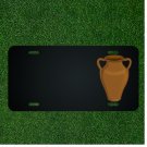 Custom Personalized License Plate With Add Names To Vase Urn Clay Pot Amphora