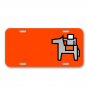 Horse Horseman Equestrian Cavalier On License Plate Car Front Add Names