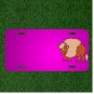 Custom Personalized Car License Plate With Add Names To Bull Red Happy Horns