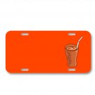 Iced Coffee Coffee Takeaway Cocoa On License Plate Car Front Add NamesCandle Fla