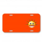 Sun Smiley Spikes Happy Laughing On License Plate Car Front Add Names
