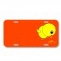 Chick Corm Eating Food Picking On License Plate Car Front Add Names