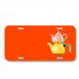 Teapot Teatime Breakfast Meal Tea On License Plate Car Front Add Names