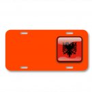 Albania Flag Country Nationality On License Plate Car Front Add Names