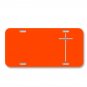 Cross Wedding Wedding Rings Christian On License Plate Car Front Add Names