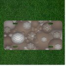 Background Christmas Custom Novelty License Plate Car Tag
