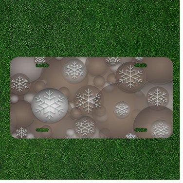 Background Christmas Custom Novelty License Plate Car Tag