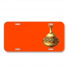 American Art Ceramic Clay Pottery On License Plate Car Front Add Names