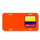 Colombia Flag Country Nationality On License Plate Car Front Add Names