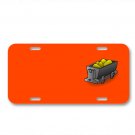 Train Wagon Gold Track Money On License Plate Car Front Add Names