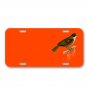 Bird Animal Twig Sitting Brown Beak On License Plate Car Front Add Names
