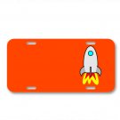 Rocket Space Lift-Off Space Flight On License Plate Car Front Add Names