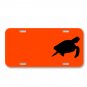 Black Turtle Design On License Plate Car Front Add Names