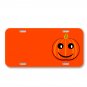 Halloween Jack-O-Lantern Pumpkin On License Plate Car Front Add Names