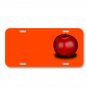 Apple Fruit Red On License Plate Car Front Add Names
