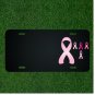 Custom Car License Plate With Add Names To Multiple Breast Cancer Ribbon Designs