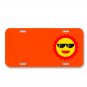 Summer Sun Sunny Sunglasses Happy On License Plate Car Front Add Names