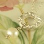 E L I Z A B E T H - - Fine Silver and Pearl Drop Necklace