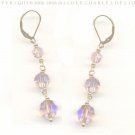 B E L L I S S I M A  Earrings- - Classically Elegant Amethyst Swarovski Austrian Crystal Earrings
