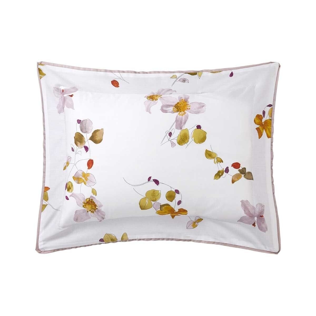 NWT Yves Delorme Eclats 2 Standard Shams Organic Cotton Sateen France Floral